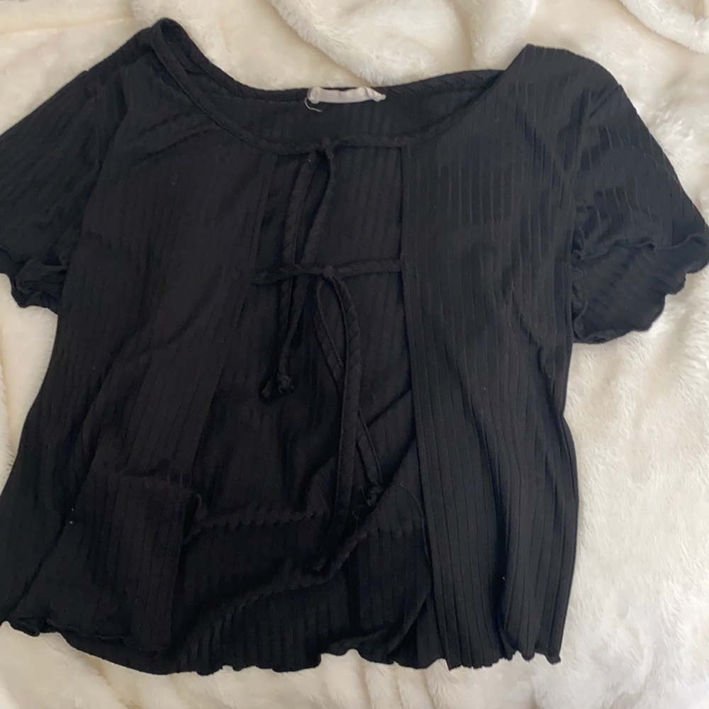 black bow top